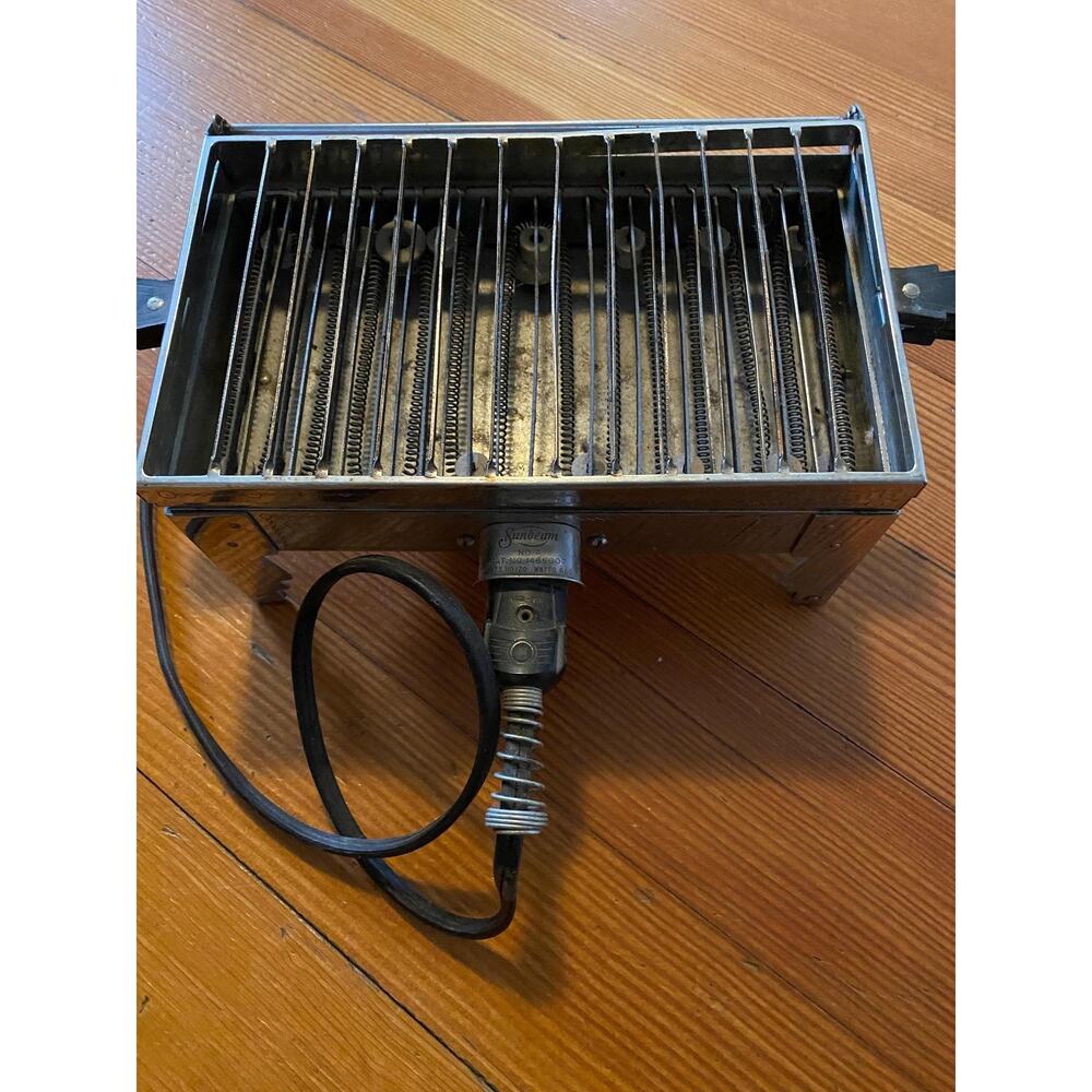 Vintage SUNBEAM CORPORATION Electric Sandwich Toaster Grill Art Deco Chrome 1939